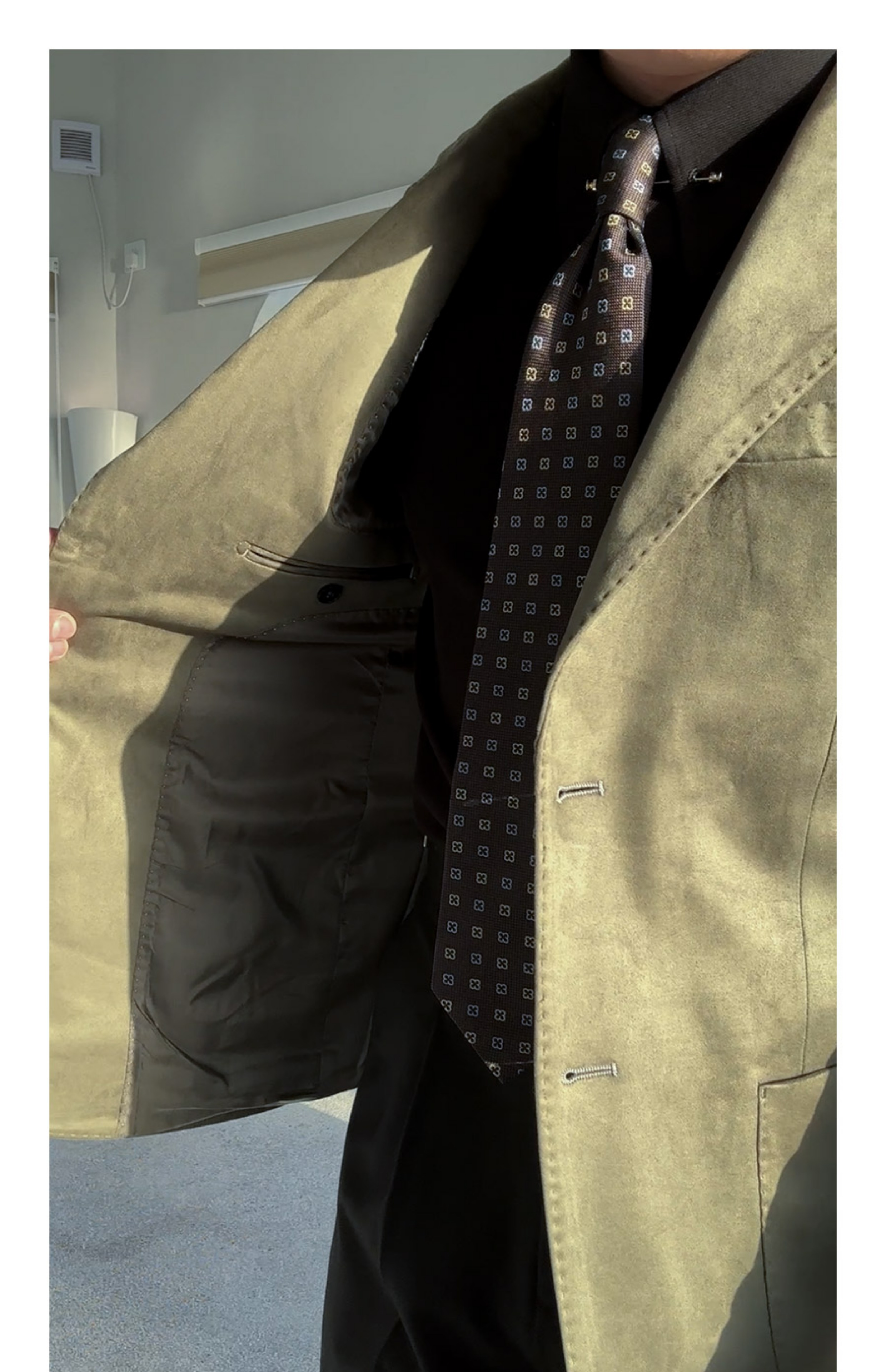MONSEN Suitory Suede-Touch Blazer product image