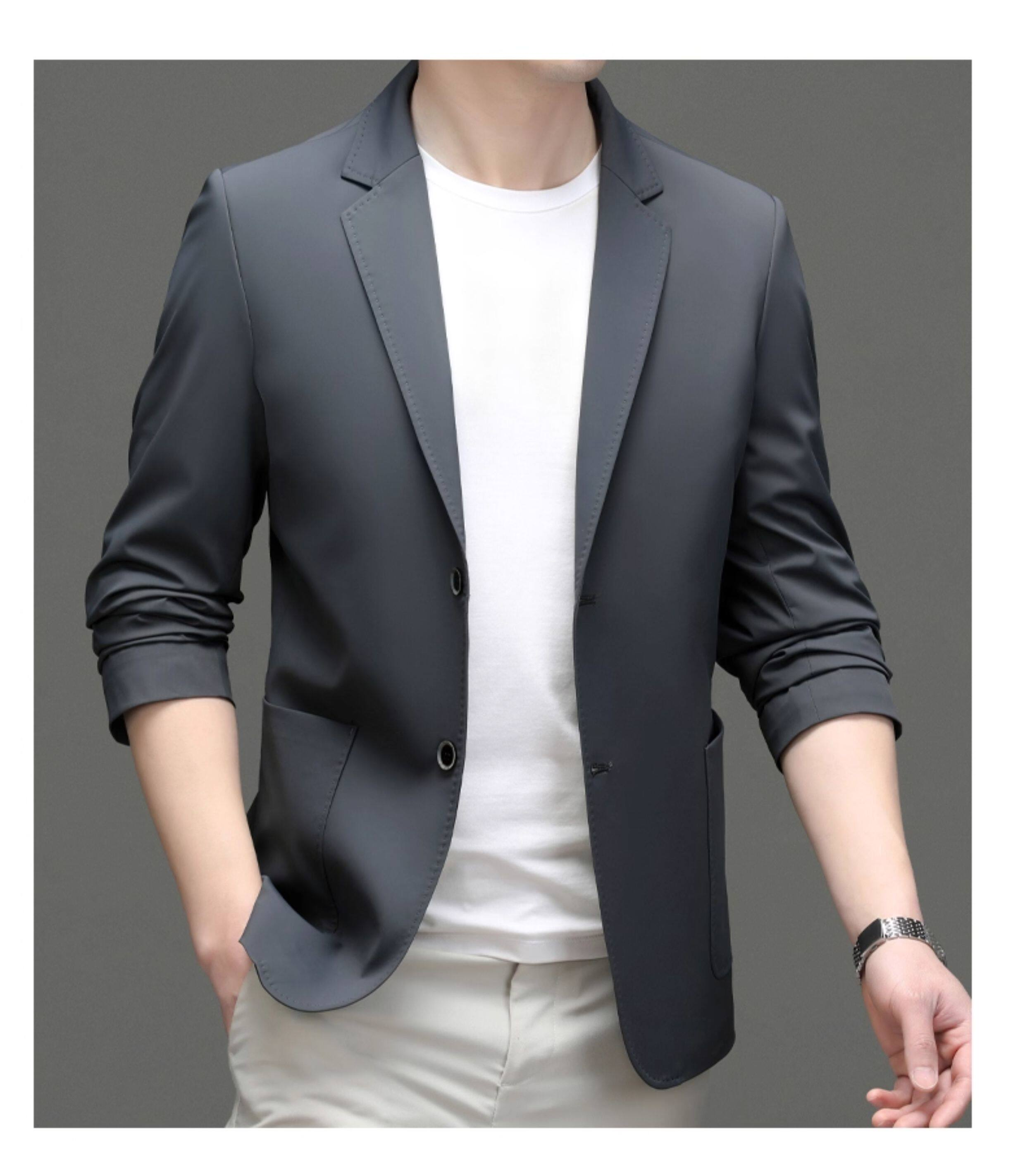MONSEN Suitory Lightweight Anti-Wrinkle Blazer in Silk Blend product image