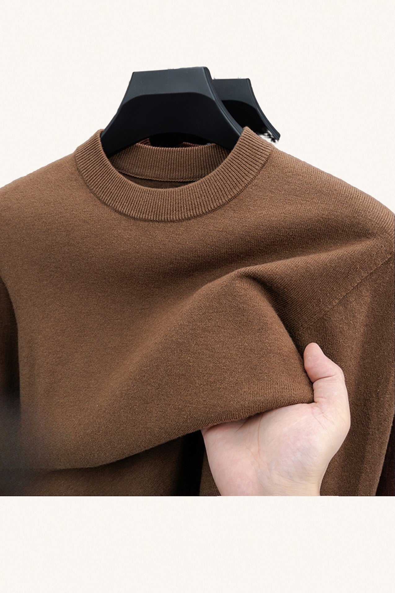 MONSEN Suitory 100% Wool Crew Sweater product image