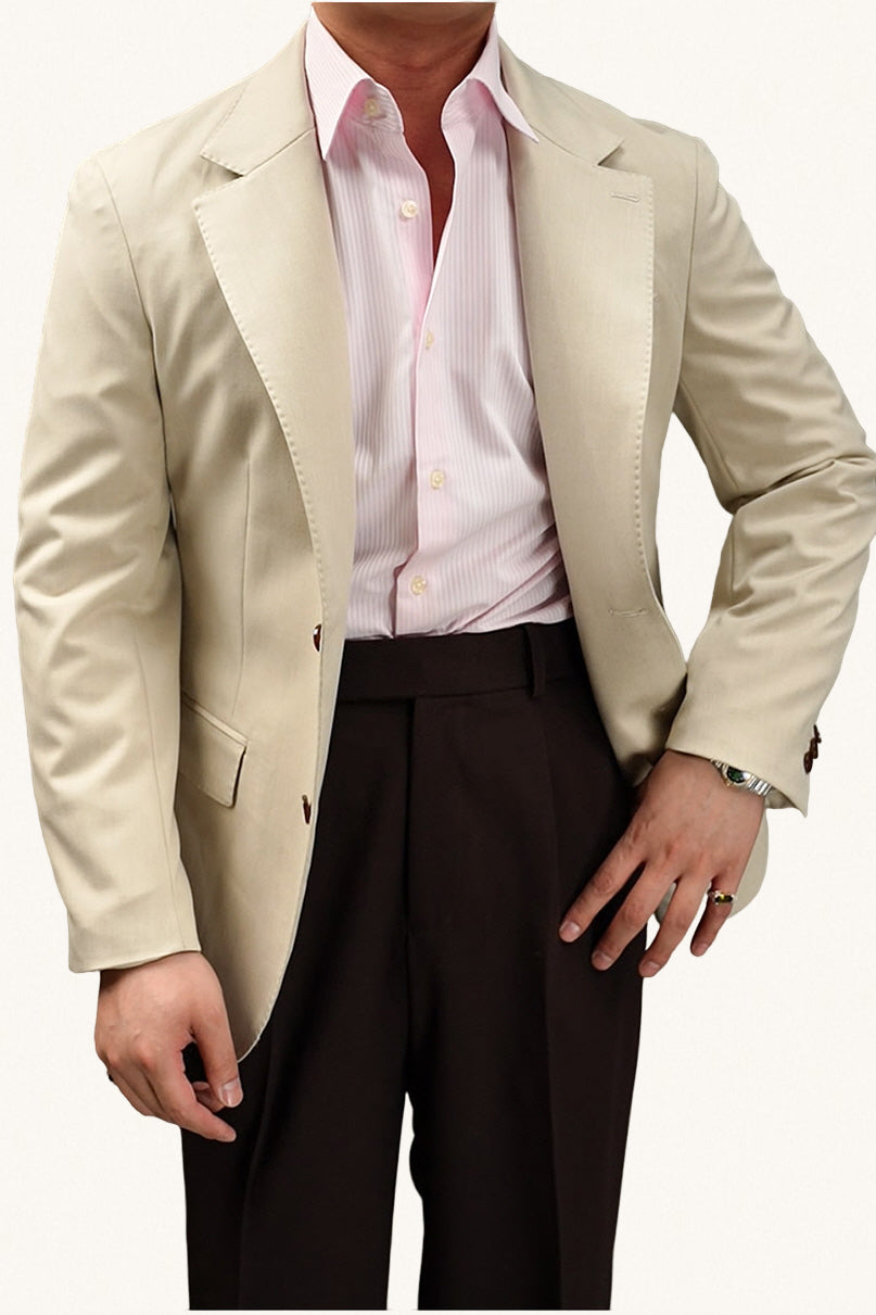 MONSEN Suitory Windsor-Collar Stripe Shirt in Cotton product image