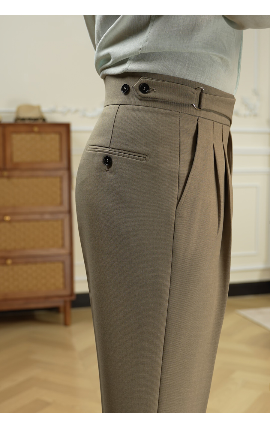 Double-Pleated Trousers