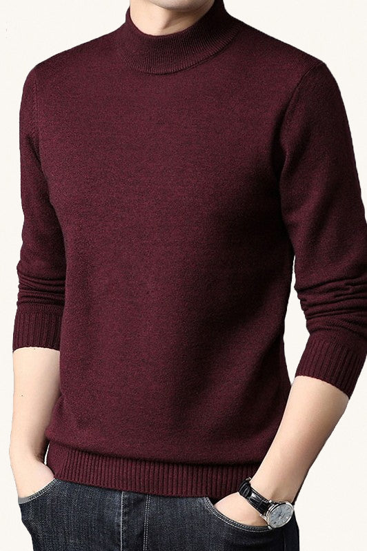 MONSEN Suitory 100% Wool Half Turtleneck Sweater product image