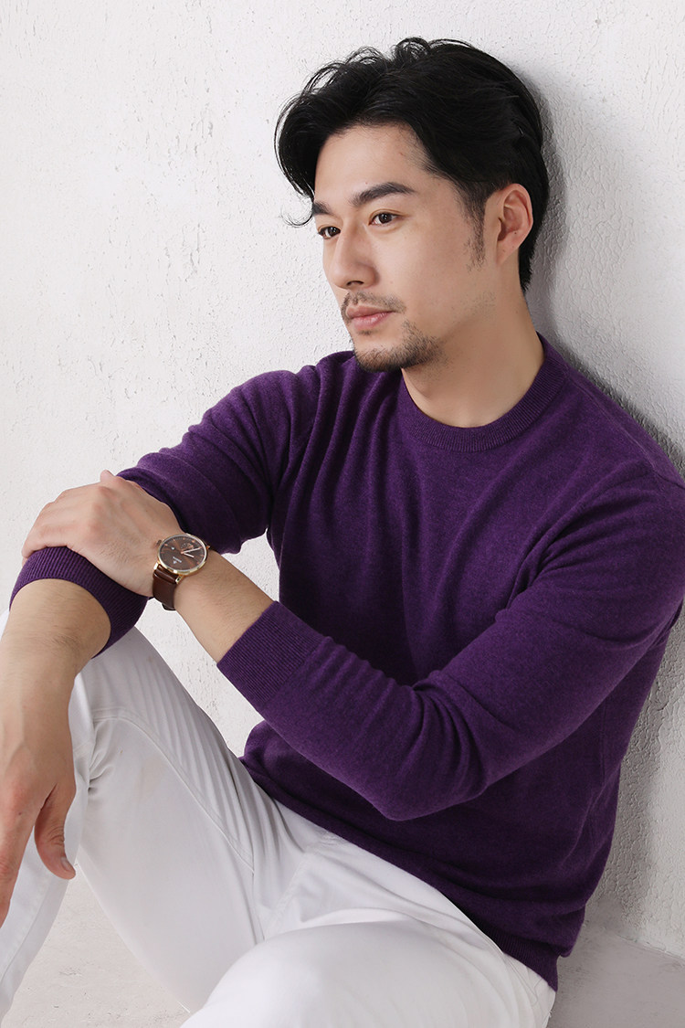 MONSEN Suitory 100% Wool Lightweight Crewneck Knit product image