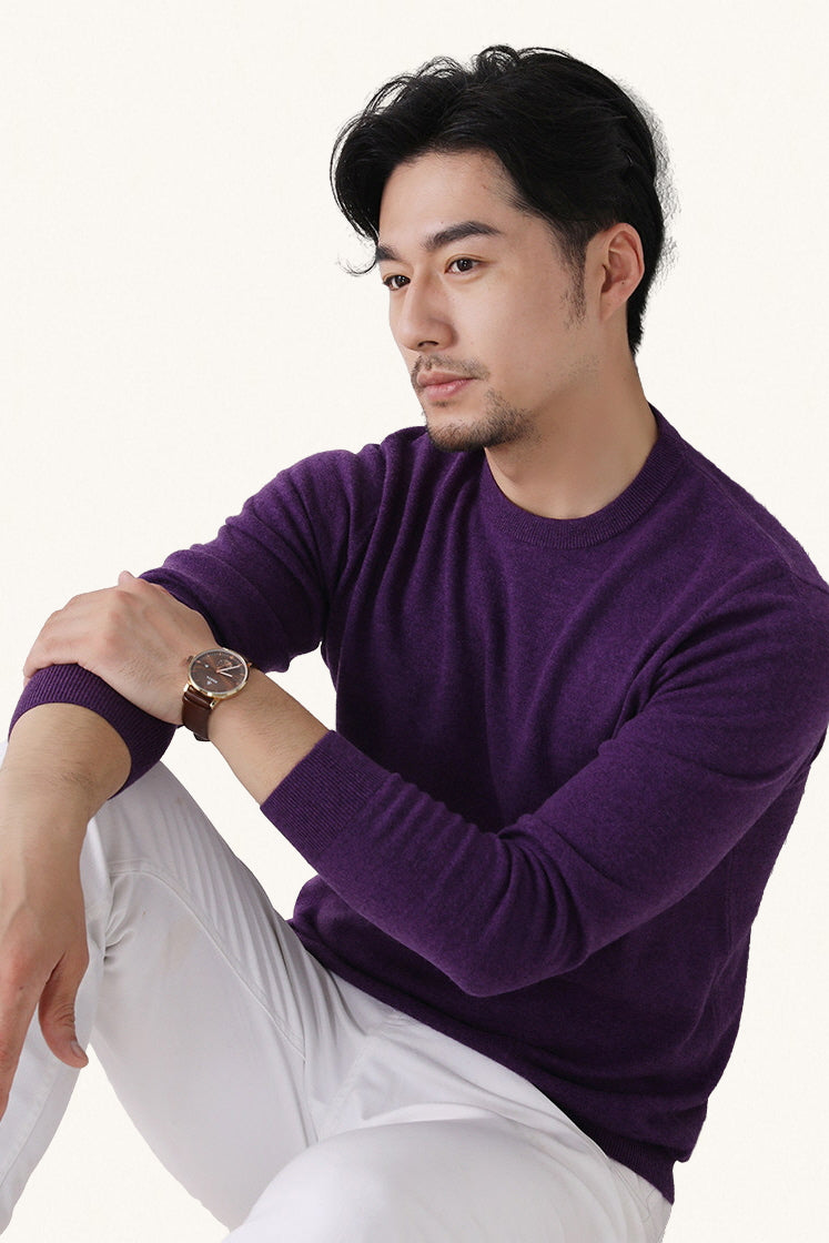 MONSEN Suitory 100% Wool Lightweight Crewneck Knit product image