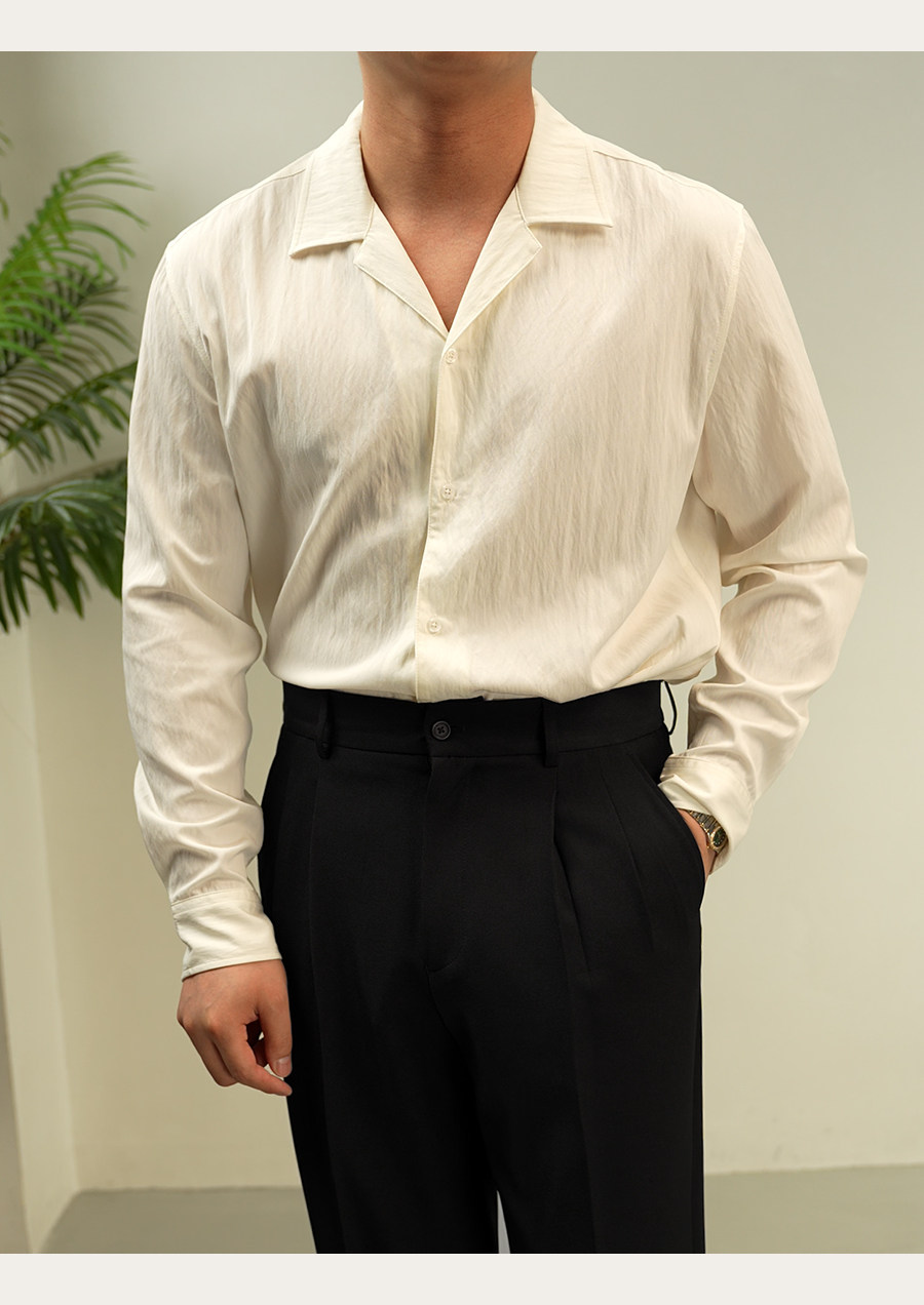 MONSEN Suitory Lightweight Cuban Collar Shirt product image