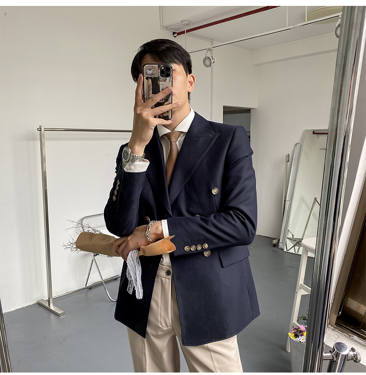 MONSEN Suitory Double-Breasted Slim Blazer in Performance Blend product image