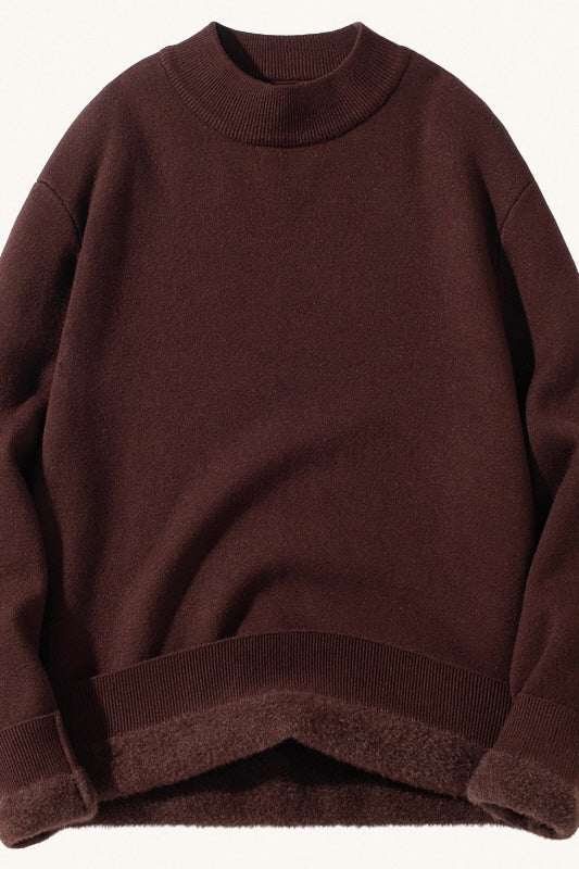 MONSEN Suitory Fleece-Lined Mock-Neck Sweater product image