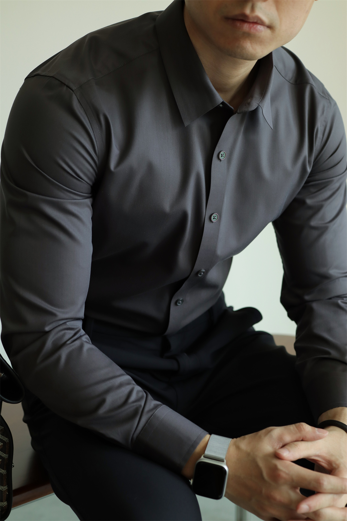MONSEN Suitory Bamboo-Fiber Non-Iron Shirt in Bamboo Blend product image