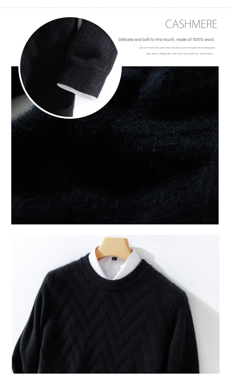 AW 100% Wool Crew Thick Sweater