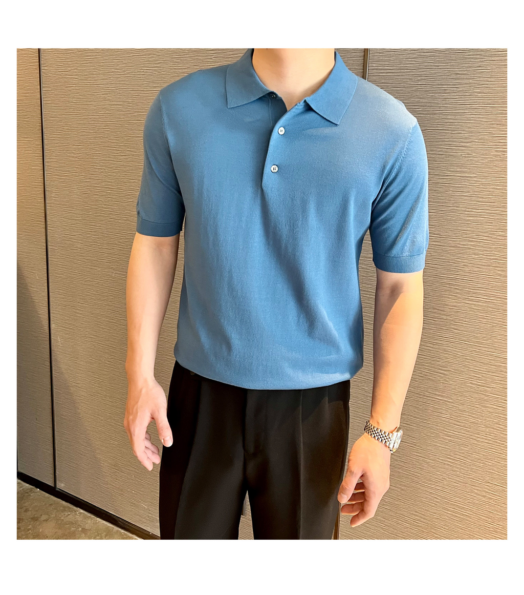 Slim-Fit Solid Knit Polo