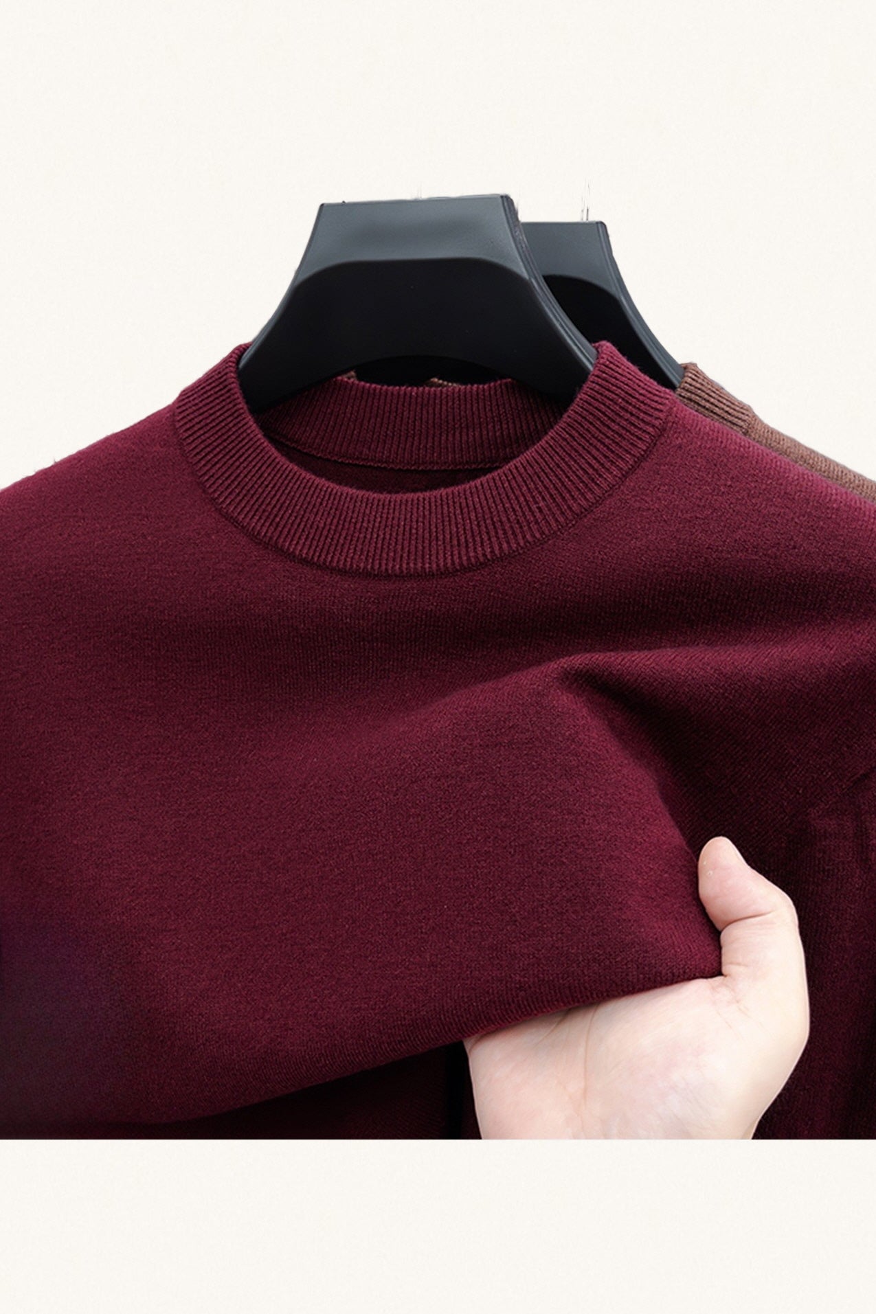 MONSEN Suitory 100% Wool Crew Sweater product image