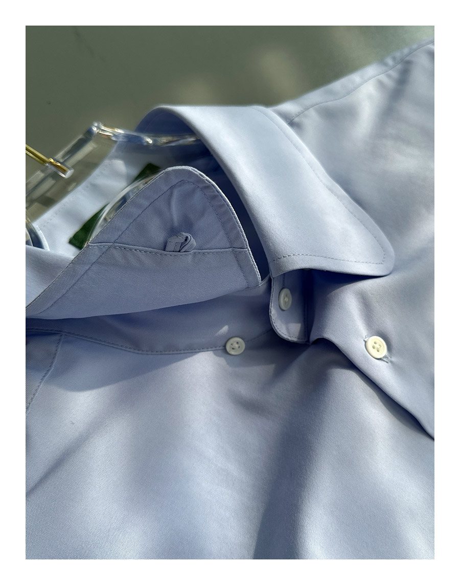 Vintage Rounded-Collar Dress Shirt