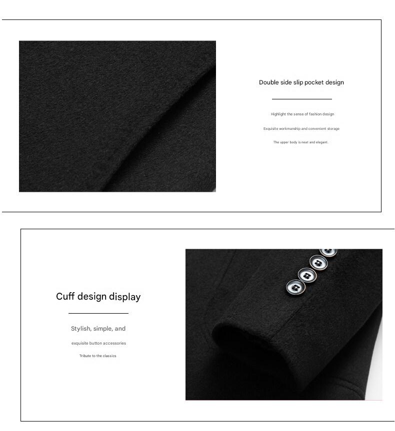 Goose-Down Liner Wool Overcoat