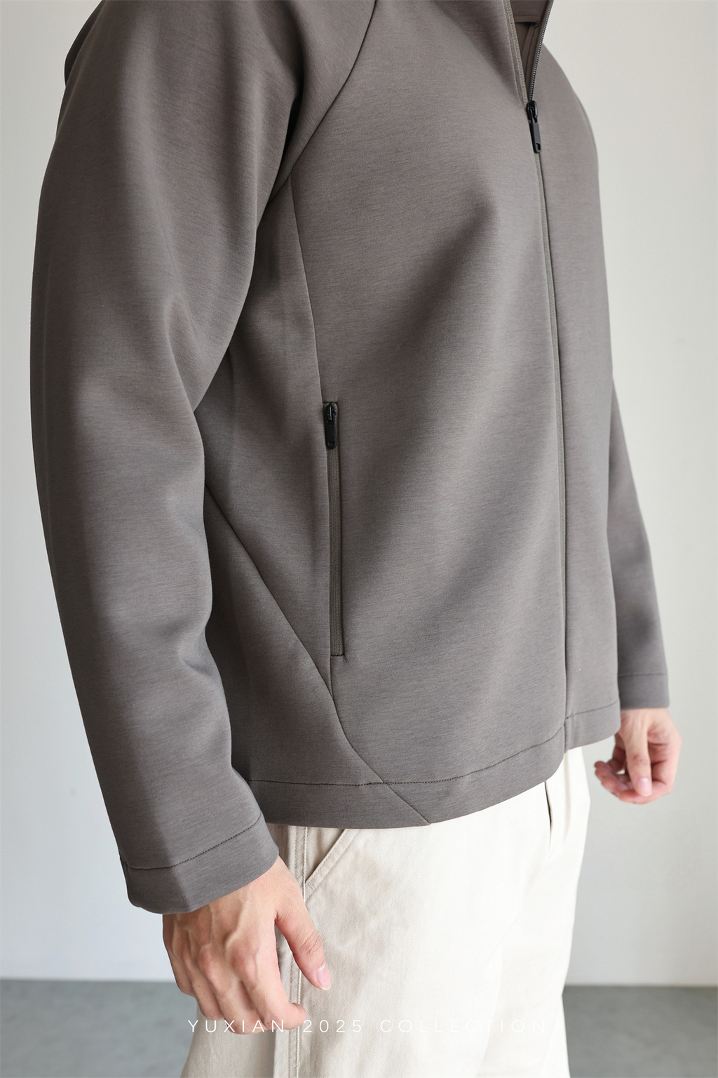MONSEN Suitory Zero-Pressure Airfeel Cotton Hooded Zip Jacket product image
