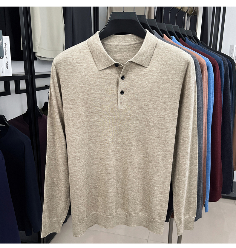 MONSEN Suitory 100% Cashmere Polo Knit product image