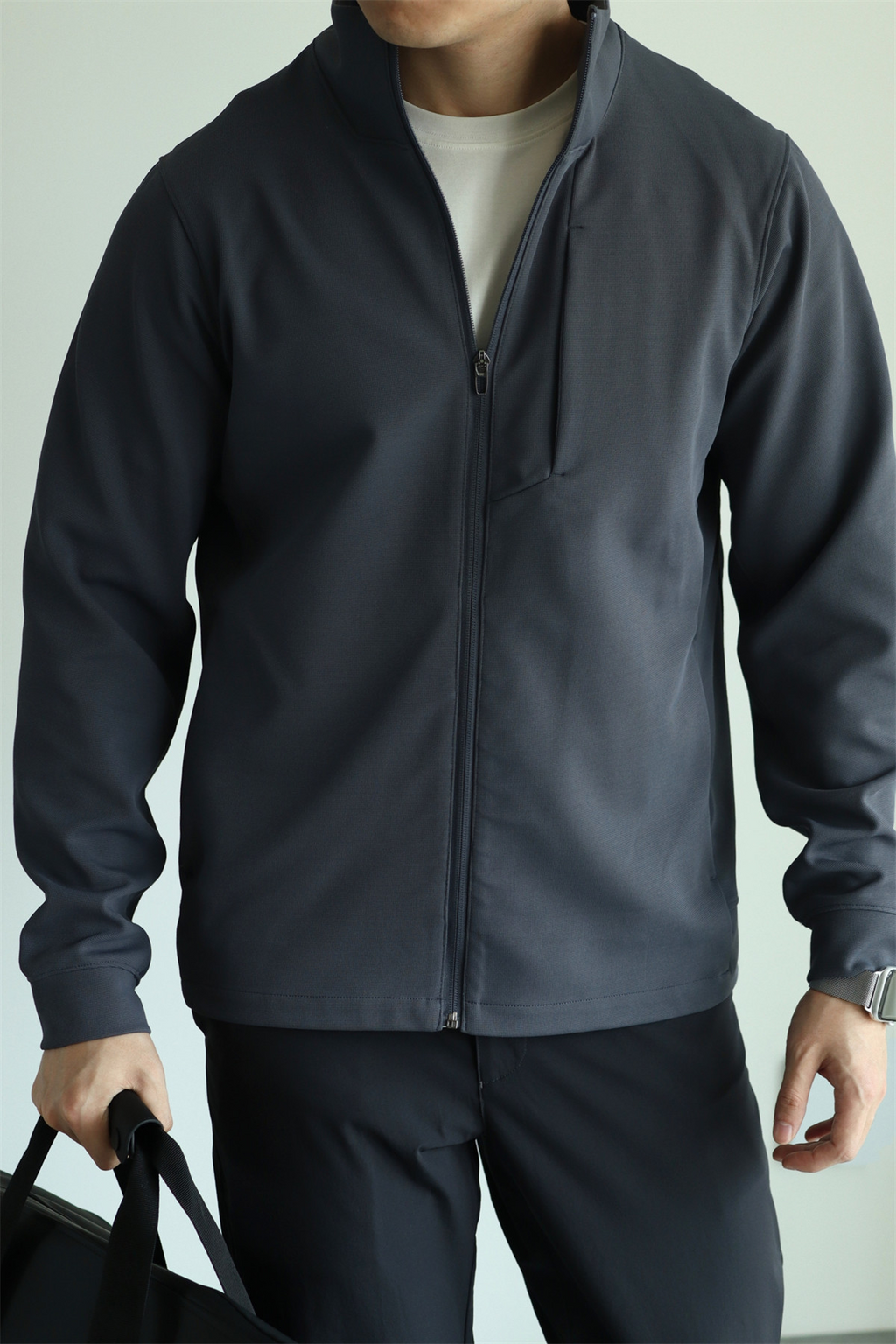 MONSEN Suitory 4-Way Stretch Stand-Collar Outerwear Jacket in Performance Blend product image