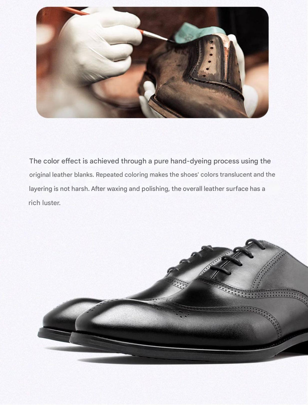 MONSEN Suitory Brogue Oxford Dress Shoes in Leather product image