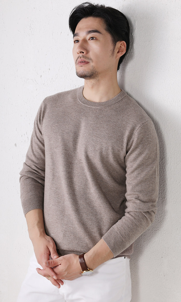 MONSEN Suitory 100% Wool Lightweight Crewneck Knit product image