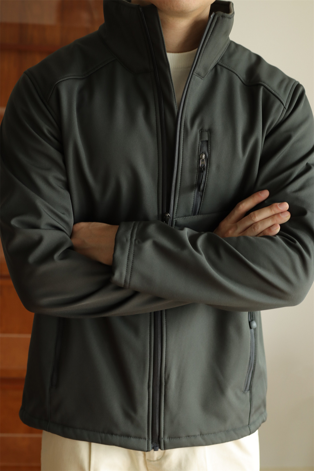 MONSEN Suitory 4-Way Stretch Fleece-Lined Waterproof Windbreaker Jacket product image