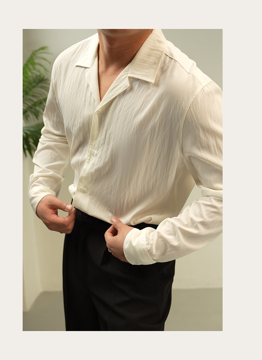 MONSEN Suitory Lightweight Cuban Collar Shirt product image