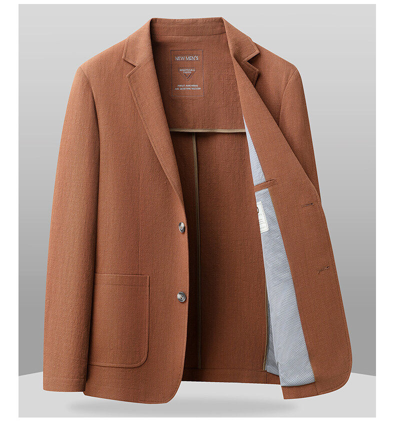MONSEN Suitory 100% Cotton Single-Breasted Blazer product image