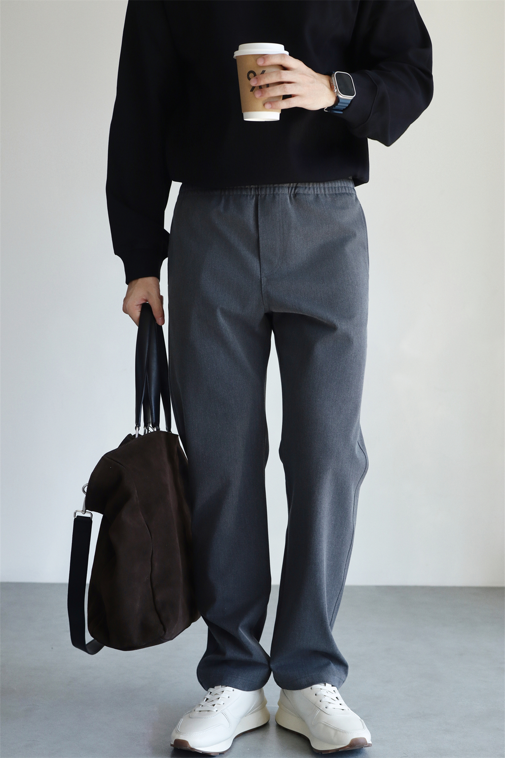 MONSEN Suitory No-Iron Zero Dyed Casual Trousers in Performance Blend product image