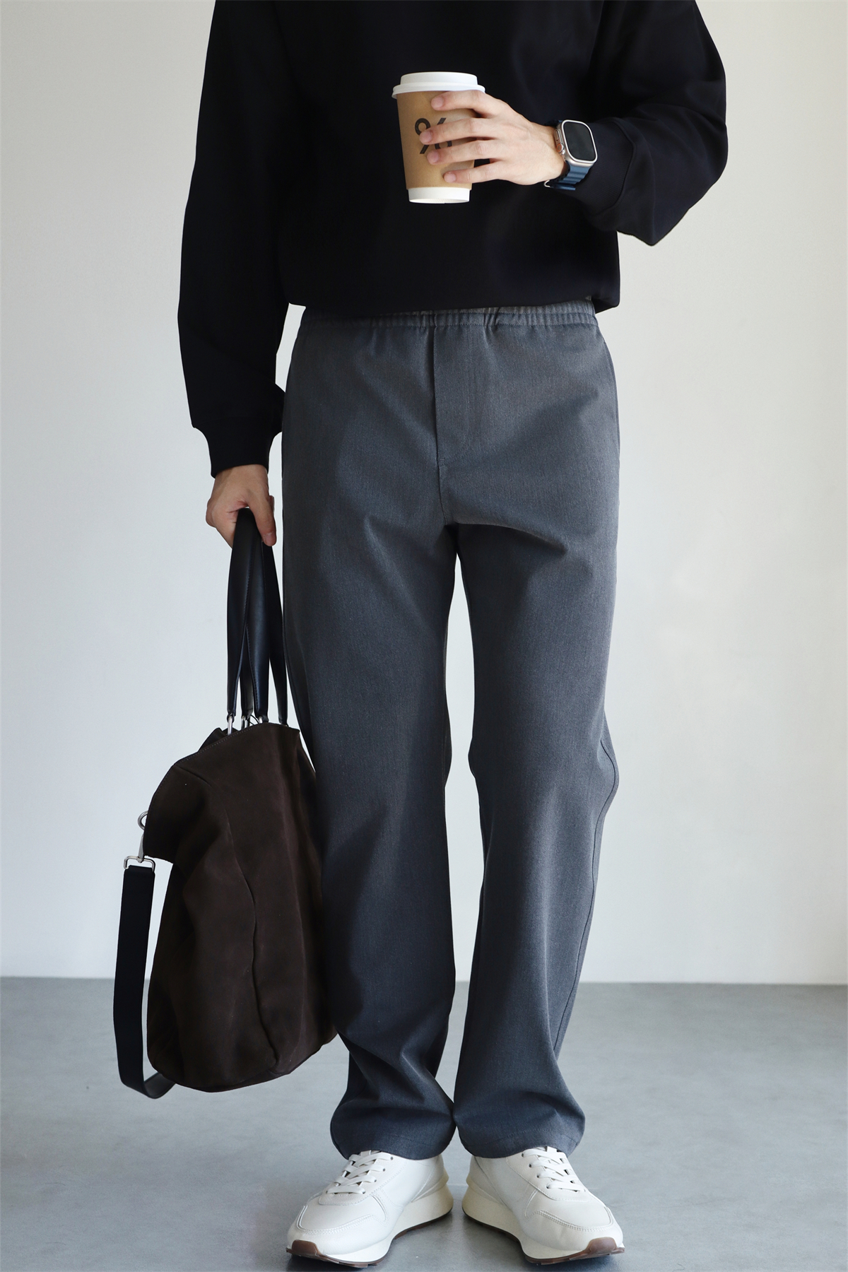 MONSEN Suitory No-Iron Zero Dyed Casual Trousers in Performance Blend product image