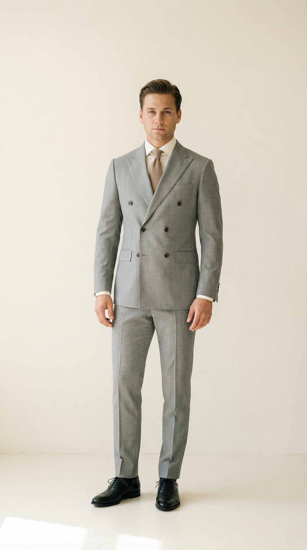 MONSEN Suitory A Refined Double-Breasted Suit in Performance Blend product image