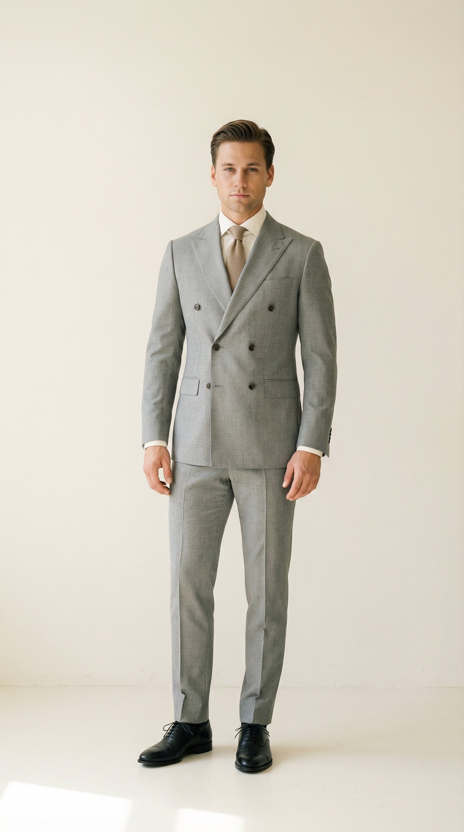 MONSEN Suitory A Refined Double-Breasted Suit in Performance Blend product image
