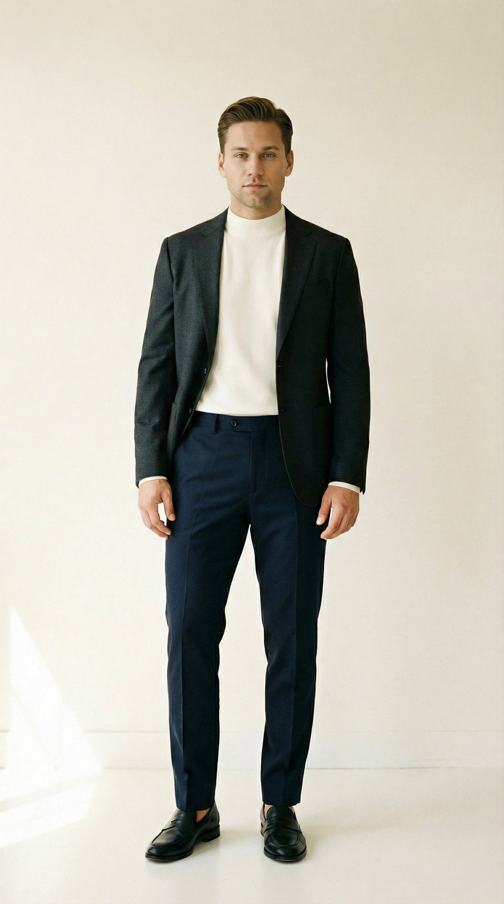 MONSEN Suitory Mid-Neck Ribbed Knit in Cotton product image