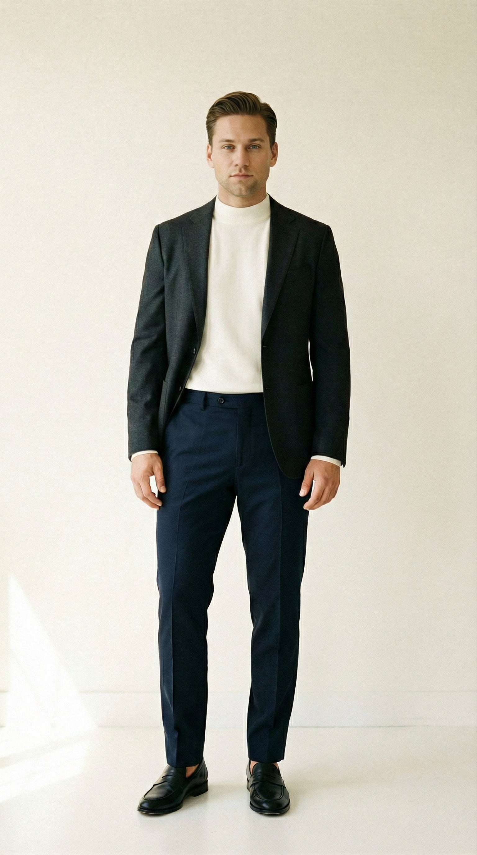 MONSEN Suitory Mid-Neck Ribbed Knit in Cotton product image