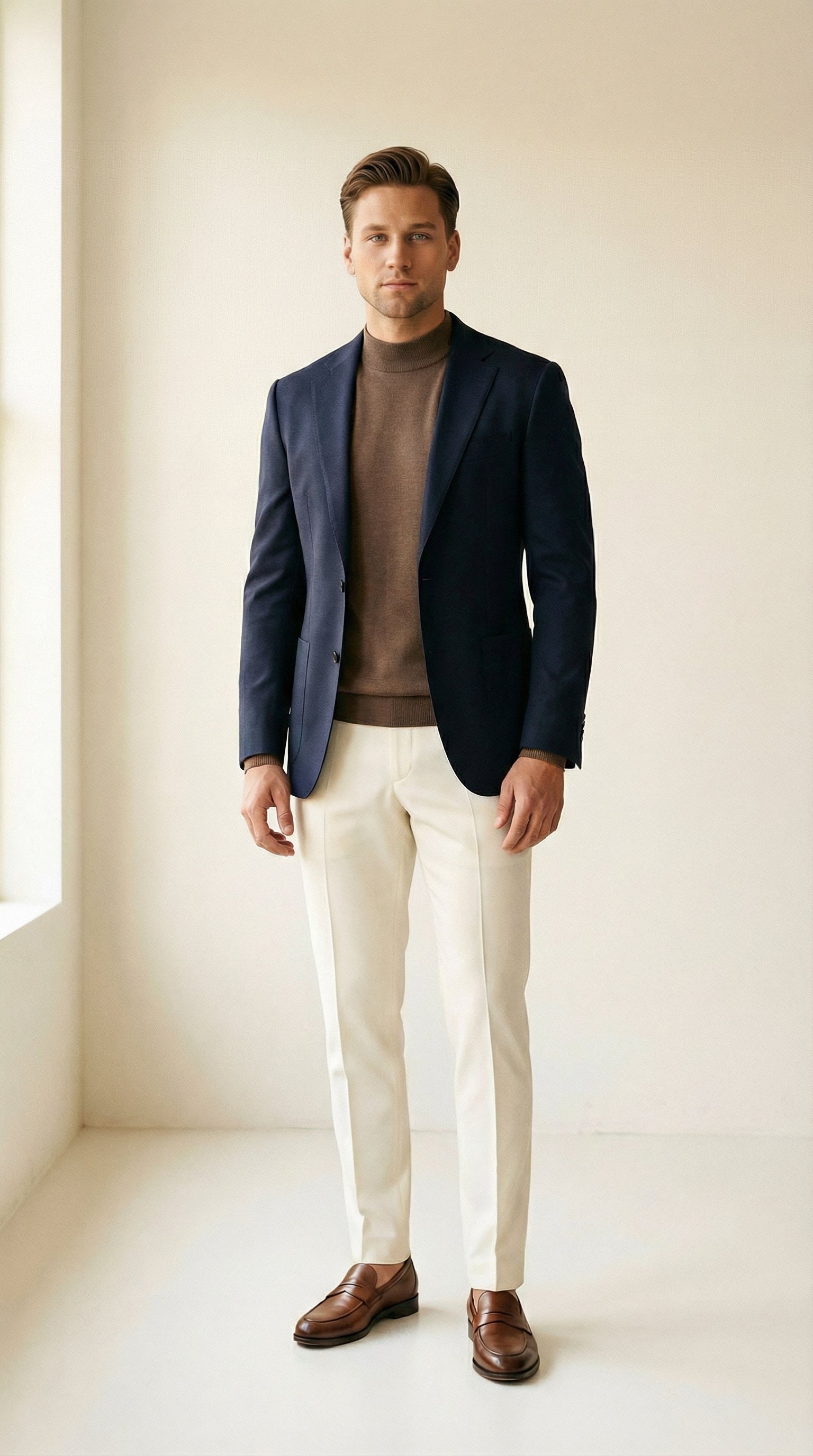 MONSEN Suitory Mid-Neck Ribbed Knit in Cotton product image