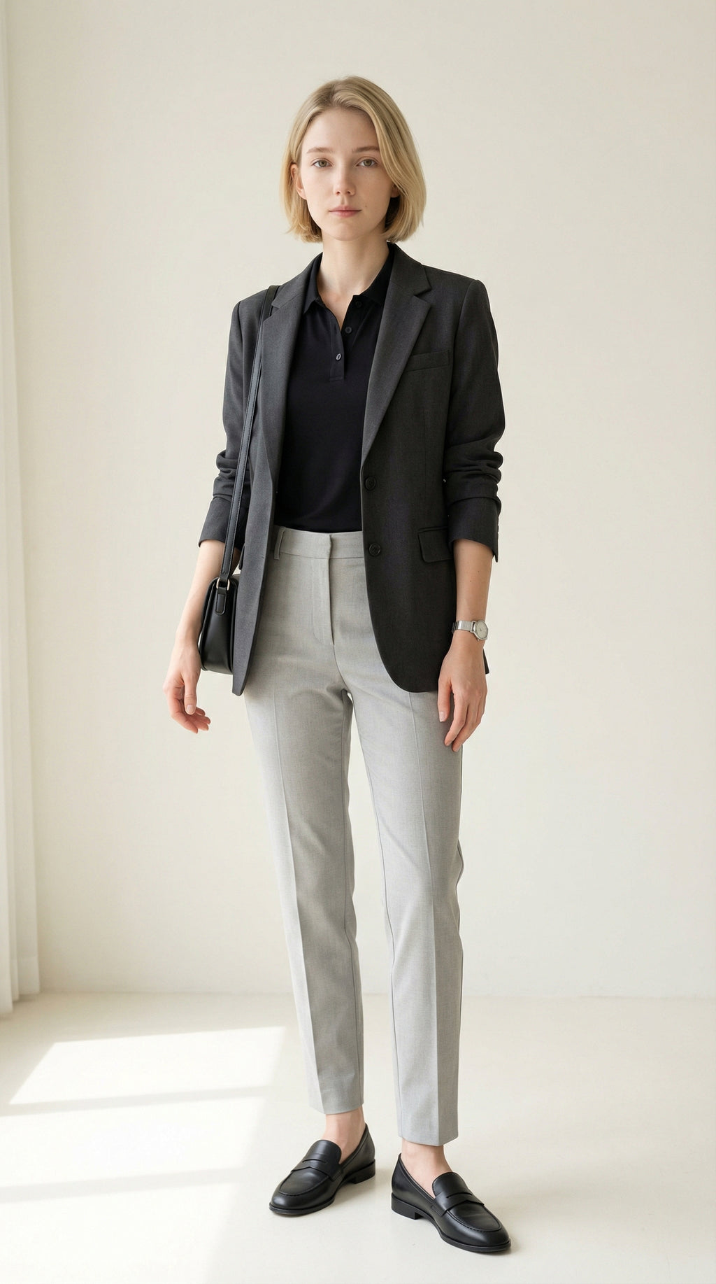MONSEN Suitory Ice-Silk Seamless Short-Sleeve Polo in Silk Blend product image