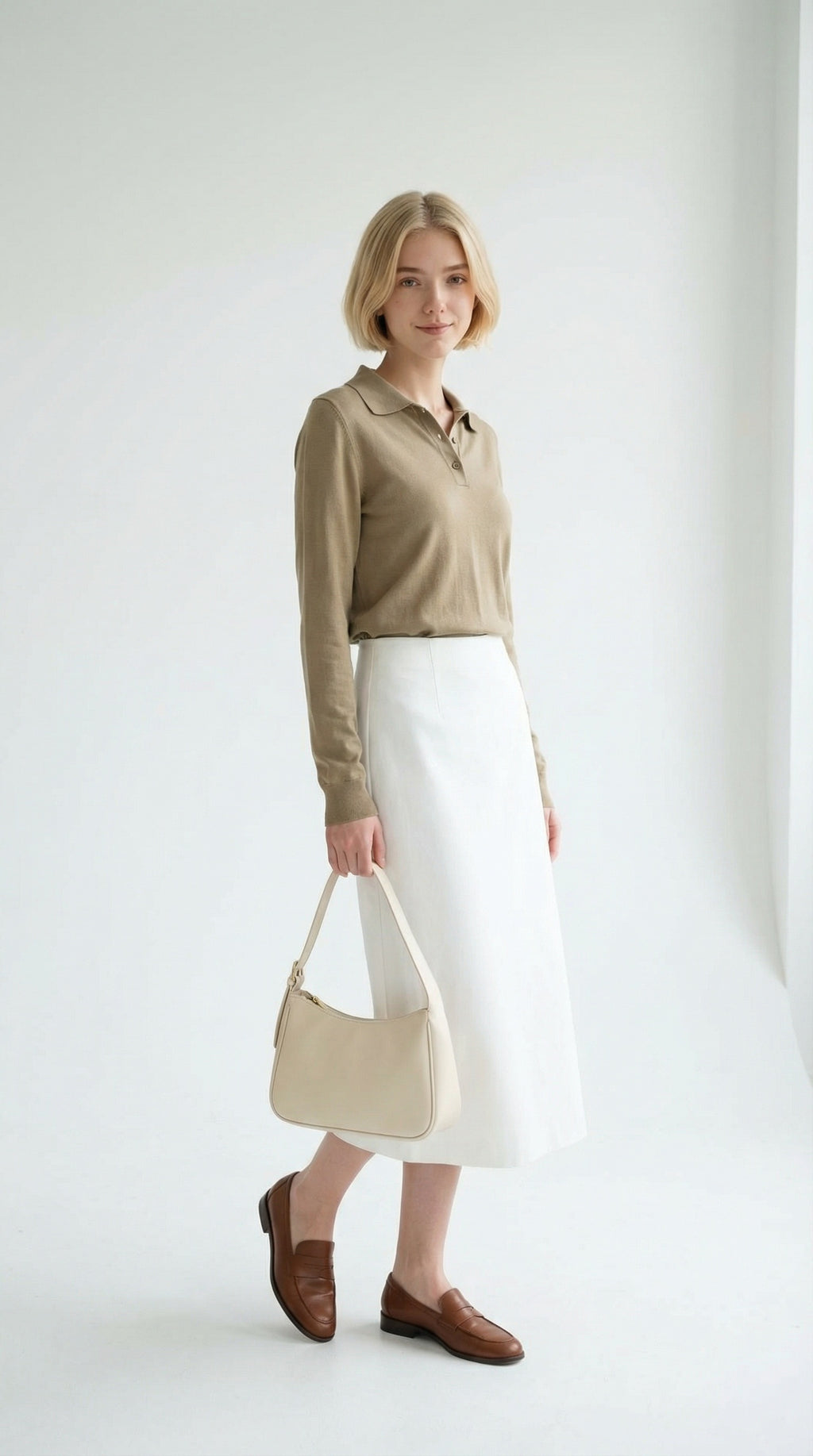 MONSEN Suitory Cotton-Blend Long-Sleeve Polo product image