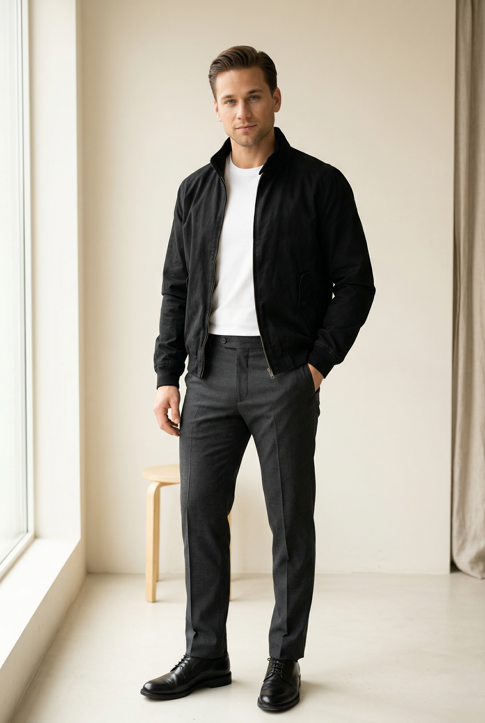 MONSEN Suitory Classic Harrington Outerwear Jacket in Cotton product image