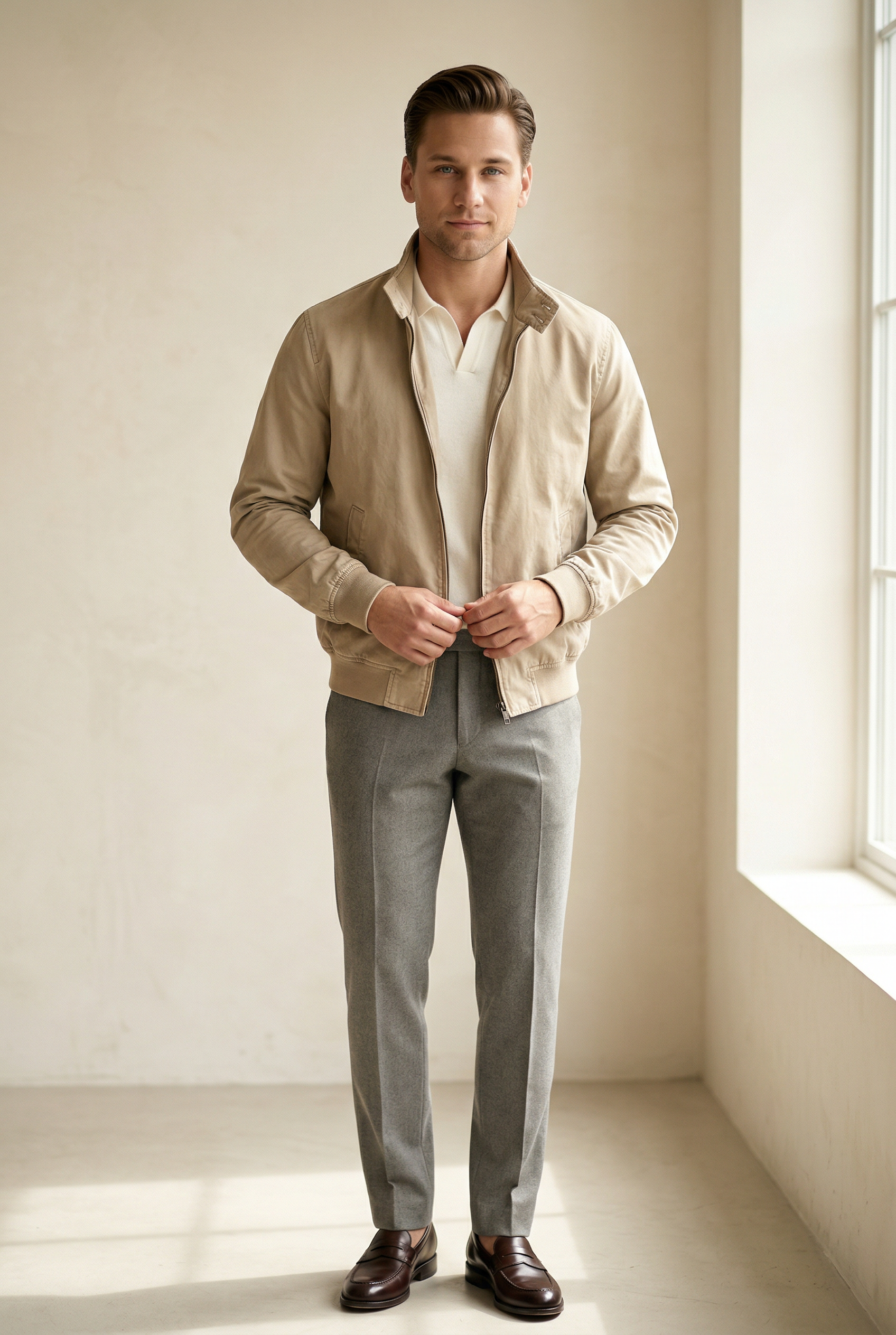 MONSEN Suitory Classic Harrington Outerwear Jacket in Cotton product image