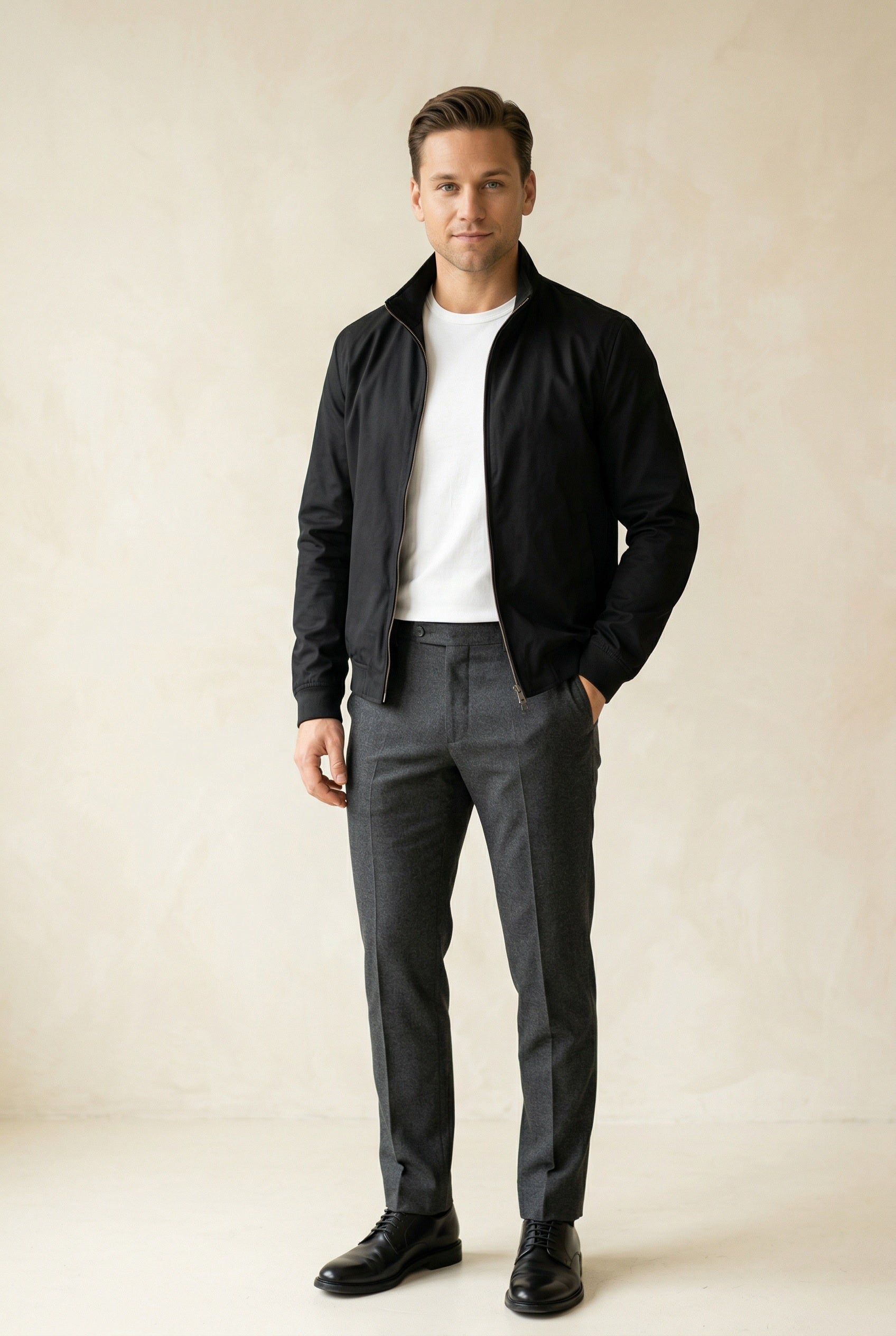 MONSEN Suitory Lightweight Windproof Twill Stand-Collar Jacket product image