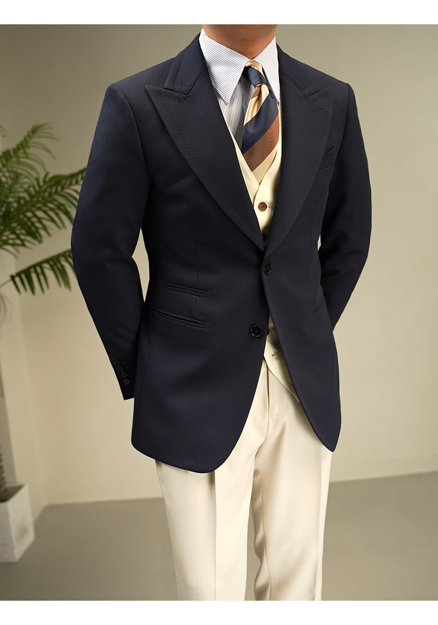 MONSEN Suitory Non-Iron Two-Button Blazer in Performance Blend product image