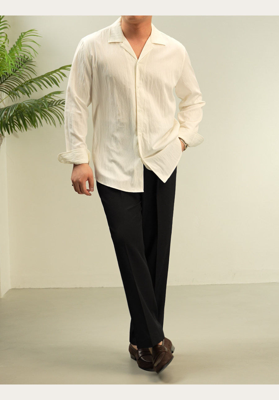 MONSEN Suitory Lightweight Cuban Collar Shirt product image
