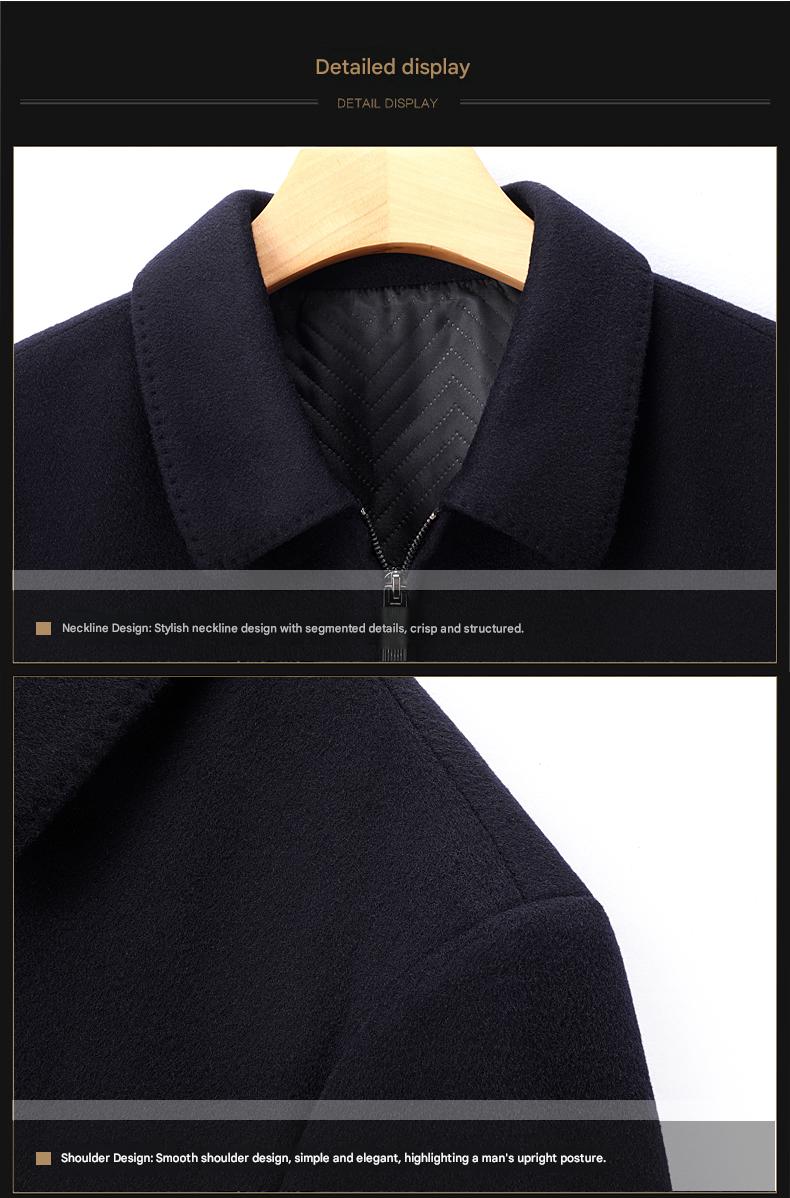 100% Sheep-Wool Lapel Jacket