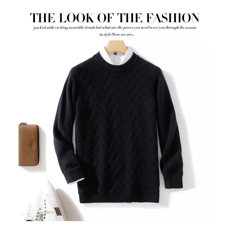AW 100% Wool Crew Thick Sweater