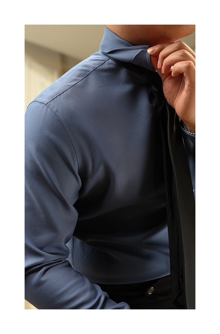 MONSEN Suitory Windsor-Collar Non-Iron Shirt in Performance Blend product image