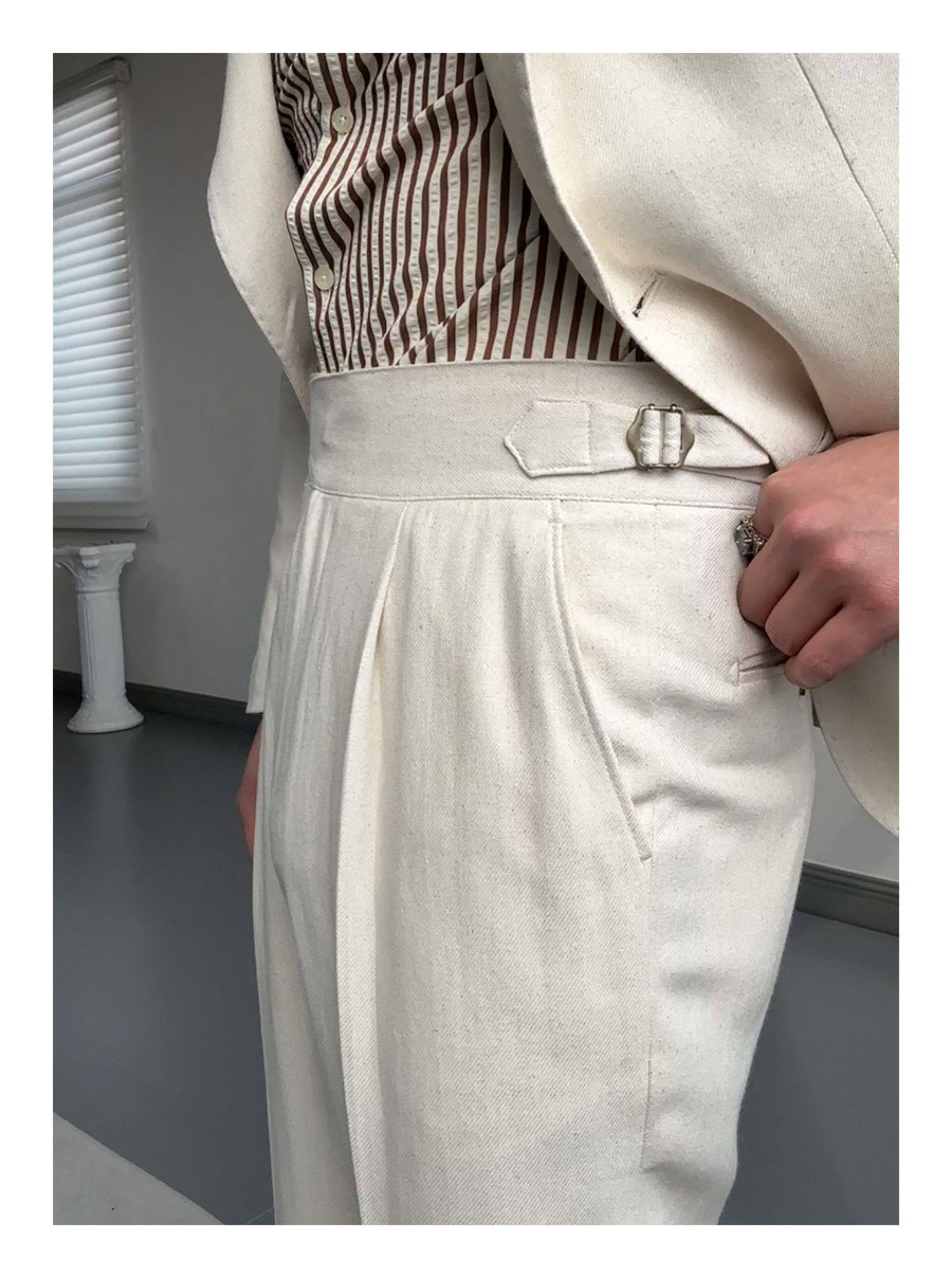 MONSEN Suitory Linen Half-Lined Single-Breasted Suit product image