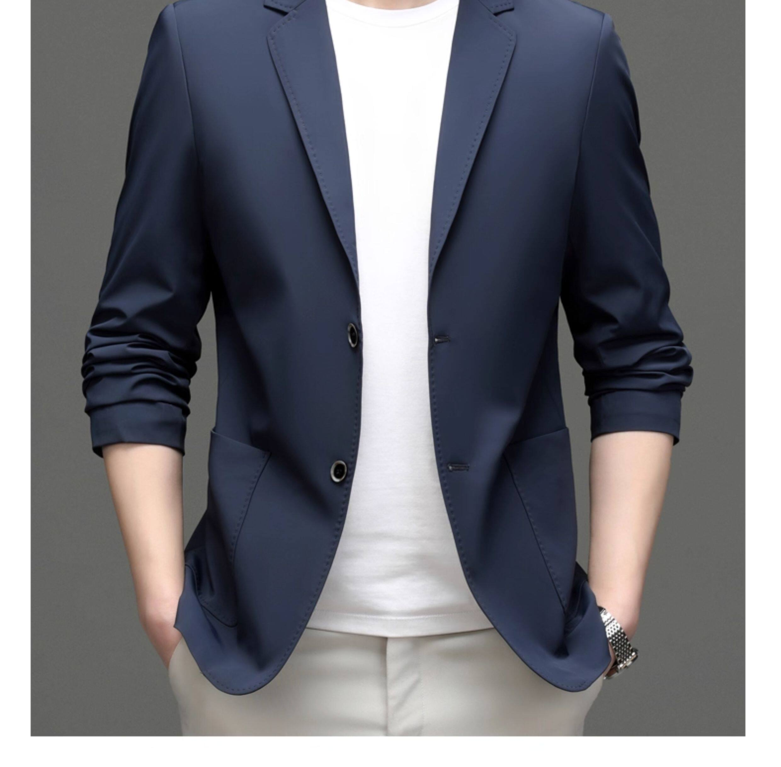 MONSEN Suitory Lightweight Anti-Wrinkle Blazer in Silk Blend product image