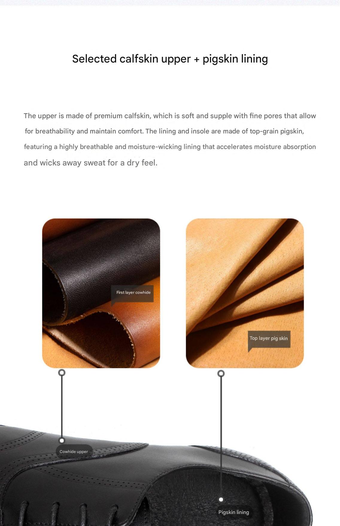 MONSEN Suitory Brogue Oxford Dress Shoes in Leather product image