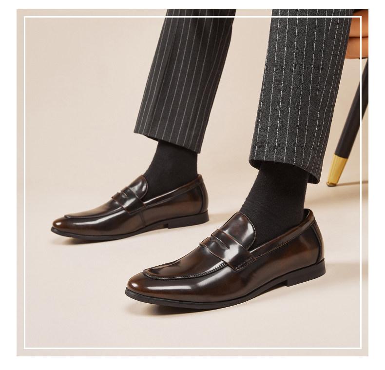 MONSEN Suitory Round Toe Slip-On Loafers in Denim product image