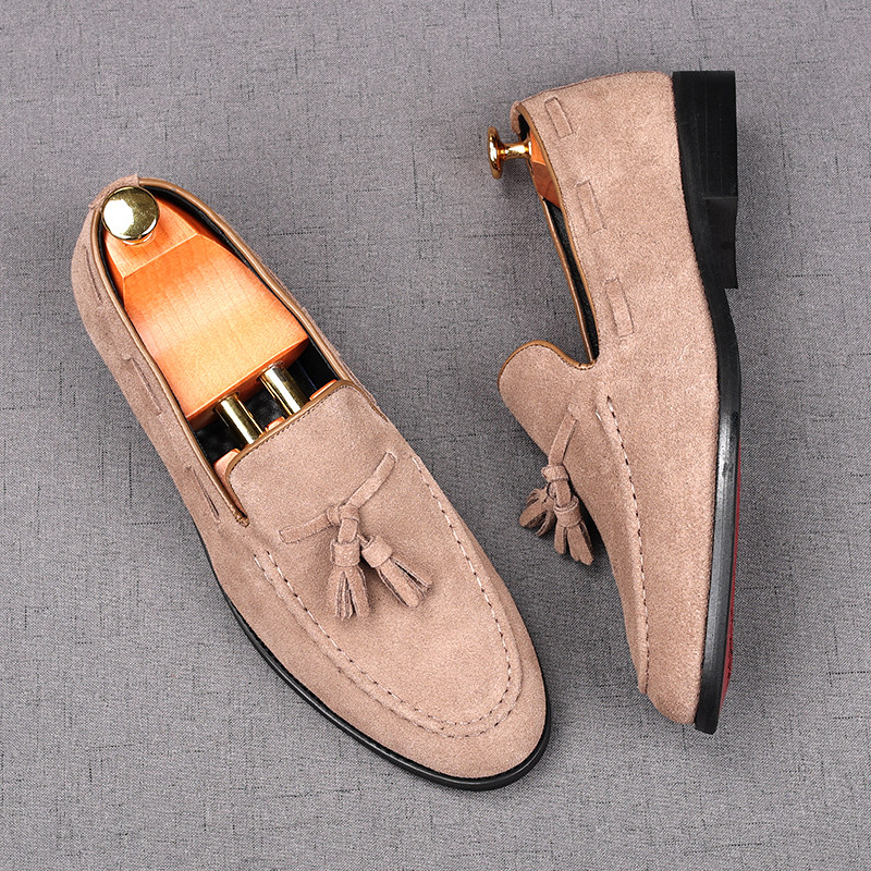 MONSEN Suitory Genuine Suede Tassel Loafers product image