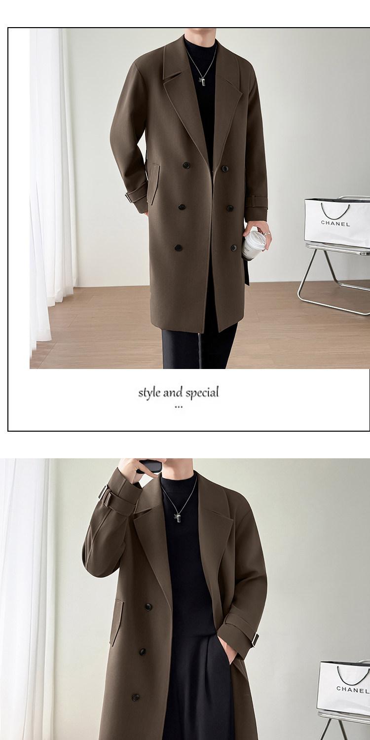 MONSEN Suitory British-Style Over-Knee Trench Coat in Performance Blend product image