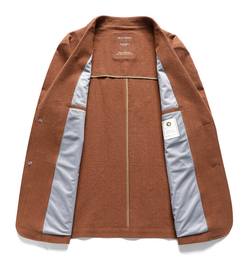 MONSEN Suitory 100% Cotton Single-Breasted Blazer product image