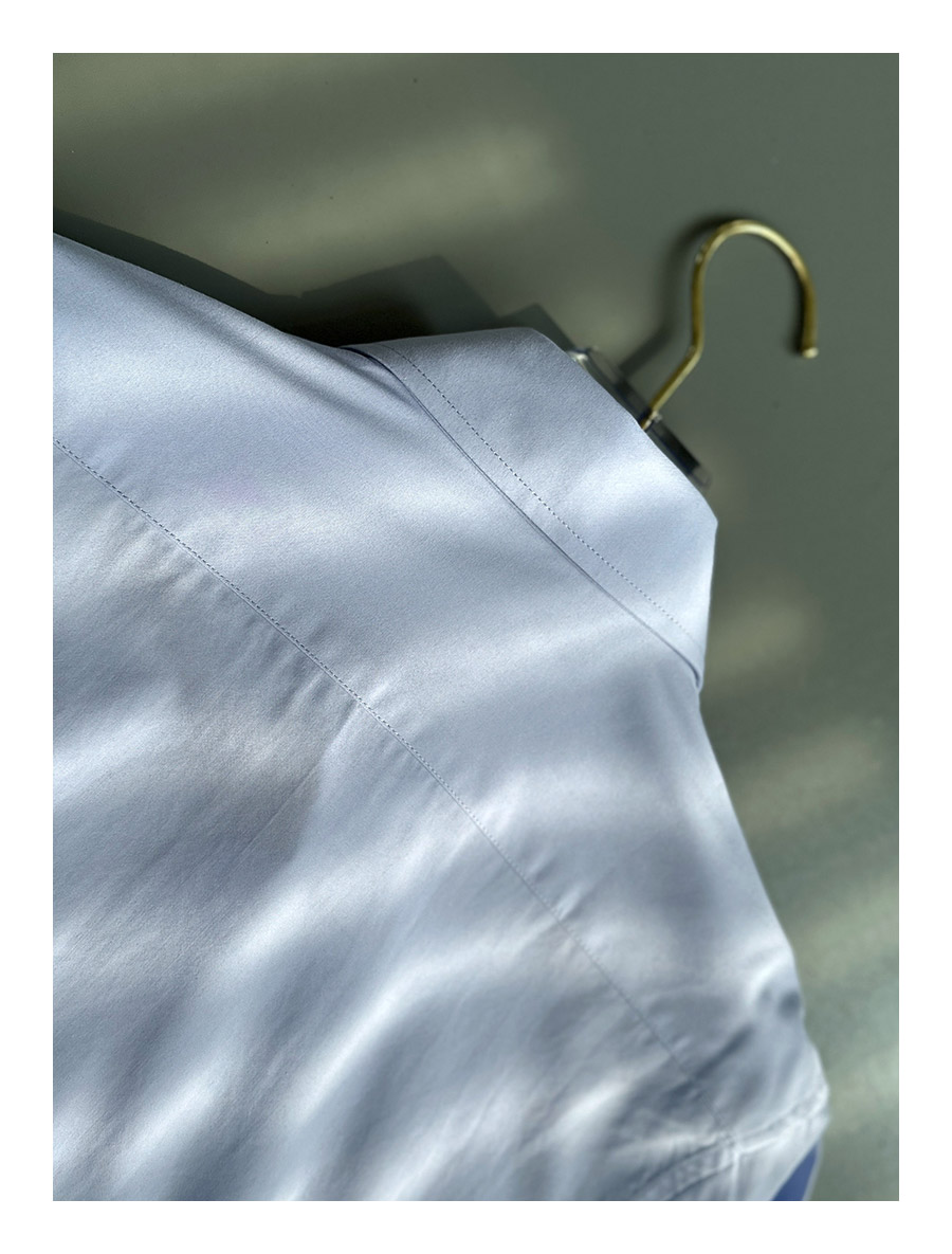 Vintage Rounded-Collar Dress Shirt
